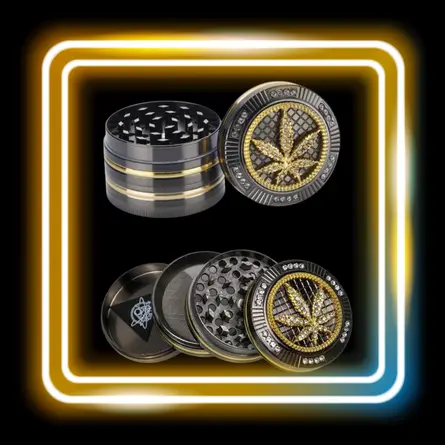 Grinder métal 50mm - Bling Bling - 4 parts - CHAMP HIGH