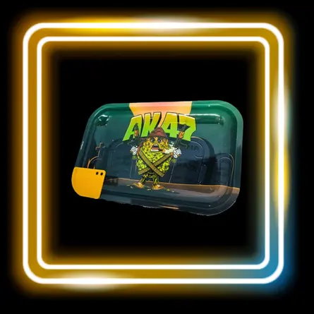 Plateau à rouler métallique AK 47- 27x16cm