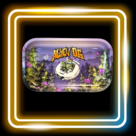 Plateau à rouler métallique - 27X16cm - Alien